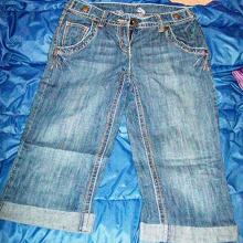 Отдается в дар Бриджи джинсовые Р. EUR — 38, UK — 10