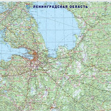 Отдается в дар Карта Ленинградской области
