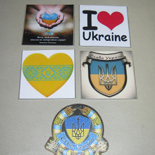 Отдается в дар Магниты с украинской символикой