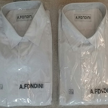 Отдается в дар Классические белые рубашки прямого кроя с длинным рукавом L, XL.