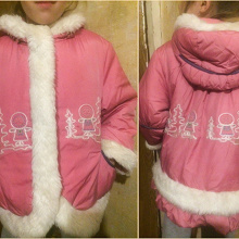 Отдается в дар Зимняя куртка — пальто «Эскимоска», для девочки 5-7 лет.