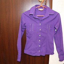 Отдается в дар Фиолетовая рубашечка XS