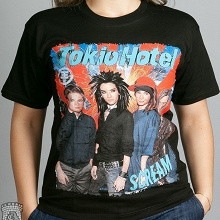 Отдается в дар Новые футболка и шапка с изображением группы «Tokio Hotel»