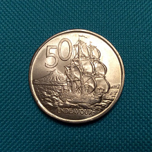 Отдается в дар Новая Зеландия 50 центов 1967