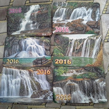 Отдается в дар Календарики с водопадами