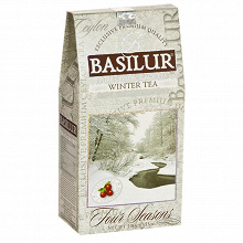 Отдается в дар Черный листовой чай Basilur Winter Tea, 80 г (клюква)