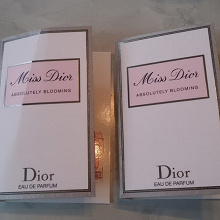 Отдается в дар Пробники духи Miss Dior Absolutely Blooming