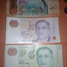 Отдается в дар Банкноты и монеты Новой Зеландии и Сингапура!