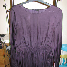 Отдается в дар блузка баклажановая,Zara XS