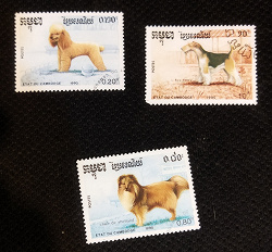 Отдается в дар «почтовые марки с собаками (часть 2)»