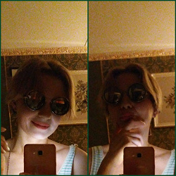 Отдается в дар «Круглые зеркальные солнечные очки»