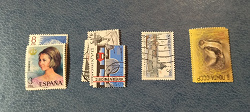 Отдается в дар «Испанские женщины на почтовых марках.»