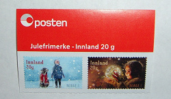 Отдается в дар «Новогодние марки Норвегии»
