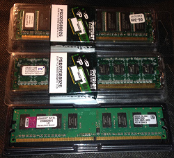 Отдается в дар «Оперативная память DDR & DDR2»
