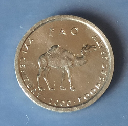 Отдается в дар «Предновогоднее — 1. Монета Сомали»
