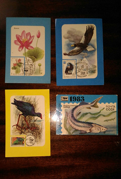 Отдается в дар «Календарики почтовые марки»