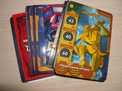 Отдается в дар «карточки Starscream — Transformers»
