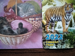 Отдается в дар «Календарики карманные на 2022 год.»