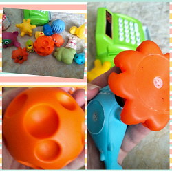 Отдается в дар «Резиновые игрушки мелкие для ванной для малышей»