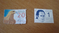 Благодарность за дар марки Казахстан и Россия