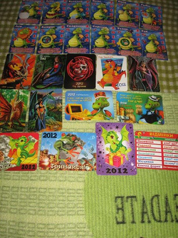 Отдается в дар «Календарики на 2011 и 2012 год»