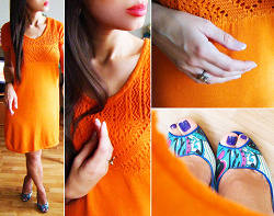 Отдается в дар «Оранжевое платье»