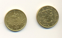 Отдается в дар «Монеты: евро»