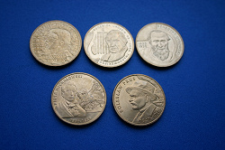Отдается в дар «Пять польских юбилейных монет»
