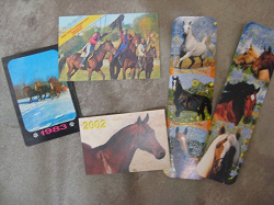 Отдается в дар «Календарики с лошадьми.»