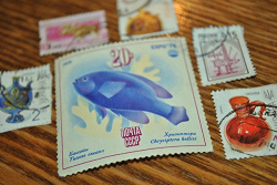 Отдается в дар «марки с конвертов украинские»