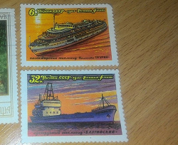 Отдается в дар «марки на тему водного транспорта»