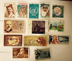 Отдается в дар «Советские марки»