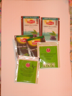 Отдается в дар «Пакетики с зеленым чаем»