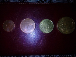 Отдается в дар «Монеты евроценты Германия б/у»