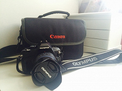Отдается в дар «Зеркальный фотоаппарат OLYMPUS E-420 KIT 14-42»