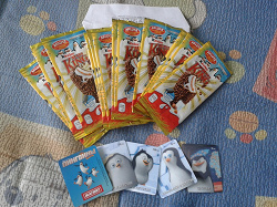 Отдается в дар «Упаковки для Kinder акции Пингвины Мадагаскара»