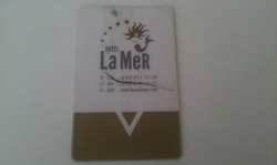 Отдается в дар «Карточка-ключ от номера в турецком отеле «La Mer»»