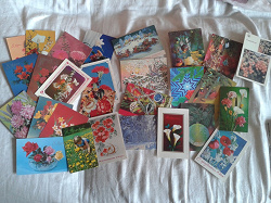 Отдается в дар «Два комплекта цветочных открыток»