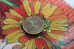 Отдается в дар «Македонская монетa: 50 Дени»