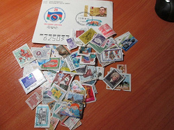 Отдается в дар «Почтовые марки с дефектами»