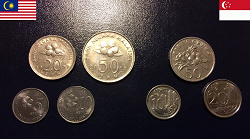 Отдается в дар «Монеты Малайзии и Сингапура»