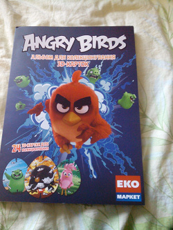 Отдается в дар «3 D карточки для игры.Angry Birds»