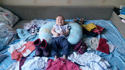 Отдается в дар «Одежда и обувь для девочки от 6 до 12 месяцев»