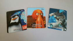 Отдается в дар «Пингвины Мадагаскара. 3D карточки (МАГНИТ)»