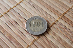 Отдается в дар «50 турецких курушей»