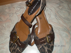 Отдается в дар «Туфли женские летние, на каблуке, 40-й размер»