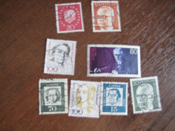 Отдается в дар «почтовые марки-личности, Германия.»