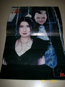 Отдается в дар «Постер Lacrimosa + Mortiis»