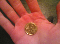 Отдается в дар «50 euro CenT»