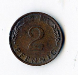 Отдается в дар «19762 pfennig BUNDESREPUBLIK DEUTSCHLAND»
